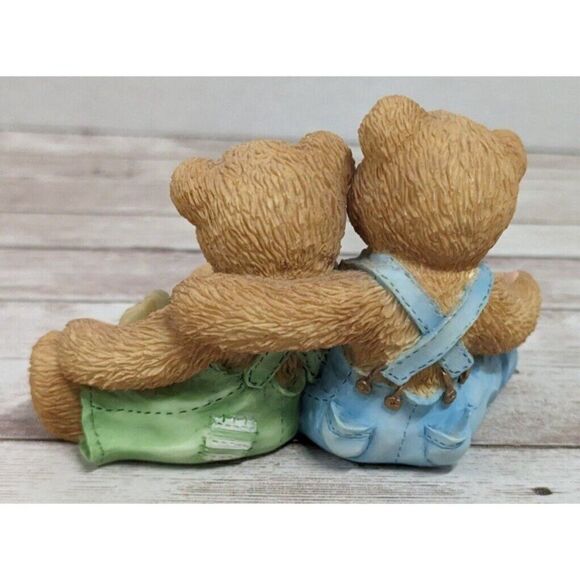 Vintage Cherished Teddies Travis And Tucker 1995 We’re In This Together 127973 - Picture 3 of 7